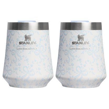 LoveShackFancy Holiday The Reserve Wine Tumbler Set | 11 OZ (2-pack) IG9